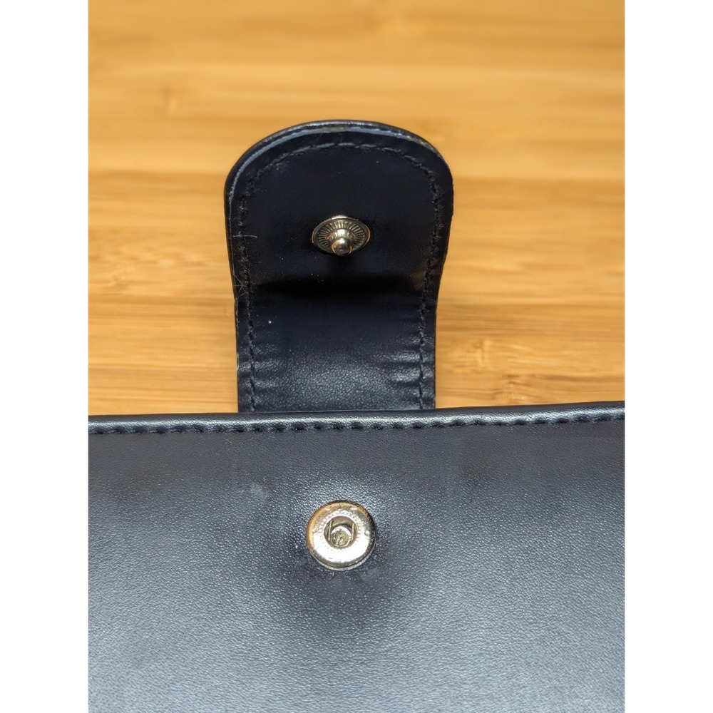Ralph Lauren Folio Wallet Navy Blue Snap Closure Card Holder - Picture 7 of 9
